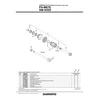 KONUS SHIMANO FH-M788 LEVI LOCK NUT M15 & CONE M15 W/DUST CAP