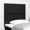 vidaXL LED vzglavnik Vzorec diamantskih blokov Črn 100 cm Velur