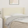 Uzglavlje s ušima krem 83x16x78/88 cm od od umjetne kože