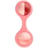Canpol babies Dumbbell rattle z vrtljivimi elementi roza