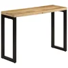 Vidaxl Konzolna mizica 110x35x76 cm trden neobdelan mangov les