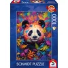 Schmidt Puzzle Panda v mavričnem gozdu 1000 kosov