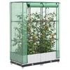 Povišena gredica s pokrovom za staklenik 80 x 40 x 123 cm