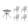 eoshop Kovinski vrtni set Eoshop 25: miza + 4 zložljivi stoli (stogljivi)