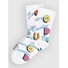The Dudes Squiggle Pattern Light Simple Tennis Socks multicolor