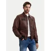 Aeronautica Militare Usnjena jakna 262PN0895U100839 Rjava Regular Fit