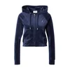 Juicy Couture Jopa na zadrgo Madison marine/srebrna