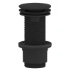 Odtok za umivalnik s prostim pretokom 5/4, velik čep, 10-80 mm, ABS/črna - Črna - Sapho - 24 - Plastika - 5/4 - 14