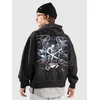 Ninth Hall Iron Surge Boxy Hoodie black