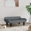 Krevet za pse tamnosivi 70x40x24 cm baršunasti