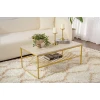 Hanah Home Klub sto Asude, 95x42x55 cm, Krem-zlatne boje