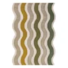 Zelena/v naravni barvi ročno tkana volnena preproga 160x230 cm Cascade Wool – Flair Rugs