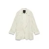 VERO MODA Blazer VMROSIE  ecru / temno bež
