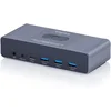 Digitus DIGITUS USB-C KVM stikalo - 2 PC, 2 monitorja, 3x USB-A, 1x USB-C