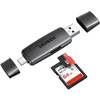 Ugreen UGREEN CM304 USB + USB-C adapter za bralnik kartic SD + microSD (črn)