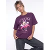 Sinsay - Pamučna majica sa printom Minnie Mouse - tamno ljubičasta