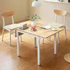 Songmics Zložljiva jedilna miza 78x120x762 cm rjava bela