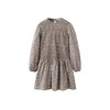 MANGO KIDS Obleka BOSQUE ecru / opal / čokolada / bela