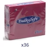 BULKYSOFT Salvete Plus, 40/1, Dvoslojna, 36 pakovanja, 38x38 cm, Bordo