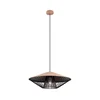 Redo 01-3009 - Luster na sajli GRILL 1xE27/42W/230V prečnika 49,5 cm crna/smeđa