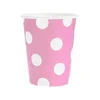 Papirnate čase Dots 270ml Roza