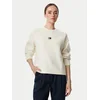 Tommy Jeans Pulover Fluffy Badge DW0DW23831 Bela Regular Fit