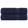 shumee vidaXL Kopalne brisače 2 kos modra 100x150 cm 360 g/m2 100% bombaž