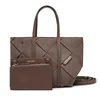 Ročna torba Calvin Klein Woven Sueded Mini Tote Crossbody LV04F3696G Rjava