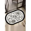 Lessentiel Maison Prostirka za kupatilo Rasse, 60x100 cm, Crno-bela