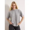 Trendyol Milla Ženska majica TWOSS24TS00074, Siva
