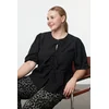 Trendyol Curve Ženska bluza Tbbaw25Af00021, Crna