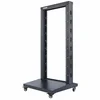 Intellinet Network Rack - 2-Post Open Frame, 48U, Black, Flatpack, 19, Three Year Warranty