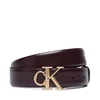 Ženski pas Calvin Klein Round Ck Buckle 30Mm Belt Smooth LV04F7074G Bordo rdeča