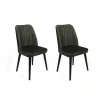 Hanah Home Set trpezarijskih stolica Alfa 432 V2, 2 komada, Zeleni