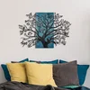Sombra del Bosque -3 BlueBlack Decorative Wooden Wall Accessory