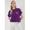 Trendyol Milla Ženska majica TWOSS25TS00146, Ljubičasta