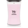 Woodwick Cherry Blossom & Vanilla dišeča sveča z lesenim stenjem 610 g