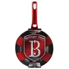 Berlingerhaus Ponev z marmorno površino BH-1946 z odstranljivim ročajem + pokrovom Burgundy Metallic Line 28 cm