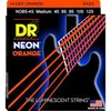 Set strun za 5-strunsko električno bas kitaro Neon Orange NOB5-45 DR Strings