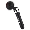Ukrivljen, polnilni masažni vibrator (črn)
