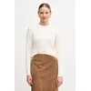 Bombažen pulover Tommy Hilfiger bež barva, WW0WW44993