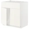 METOD Pod.elem.sudop. i 2vrata/front, bela/Vallstena bela, 80x60 cm
