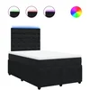 Vidaxl Box spring postelja z vzmetnico črna 120x190 cm žamet