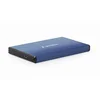 Gembird - HDD External Enclosure, 2.5``, SATAIII, USB3.0, Brushed aluminium, Deep blue