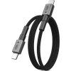 Kabel TECH-PROTECT ULTRABOOST DNA MAGTWIST TYPE-C KABEL PD 100W / 5A 100CM ŽELEZNA SIVA (5906302331864)