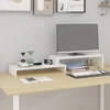 Stalak za monitor bijeli (52-101) x 22 x 14 cm masivna borovina