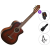 Valencia VC564CE SET 4/4 Brown Sunburst Klasična kitara z elektroniko