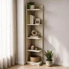 Hanah Home polica za knjige Aura, 37,8 cm, travertin