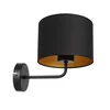 Zidna lampa ARDEN 1xE27/60W/230V crna/zlatna