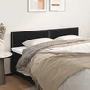 Vidaxl vidaXL Vzglavja za posteljo, 2 kosa, črna, 90x5x78/88 cm, umetno usnje